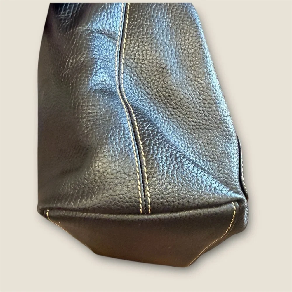 Dooney and Bourke Pebble Grain Leather Logo Lock Shoulder Bag - Picture 7 of 14
